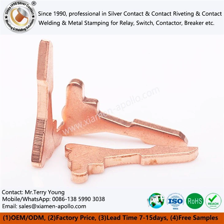 Stamped Copper Parts Used In Switches