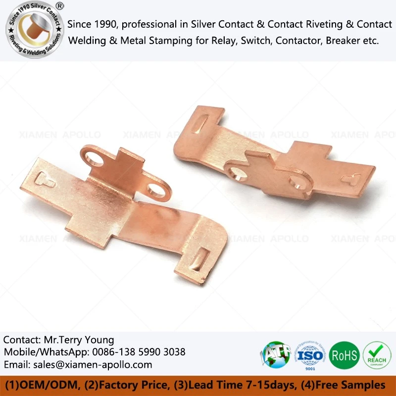 Electrical Contactor Stamped Copper Parts