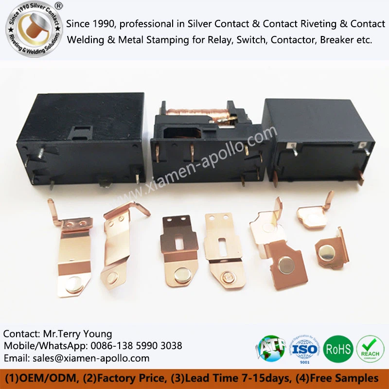 In-die Riveting Silver Contacts In-die Riveting Silver Contacts