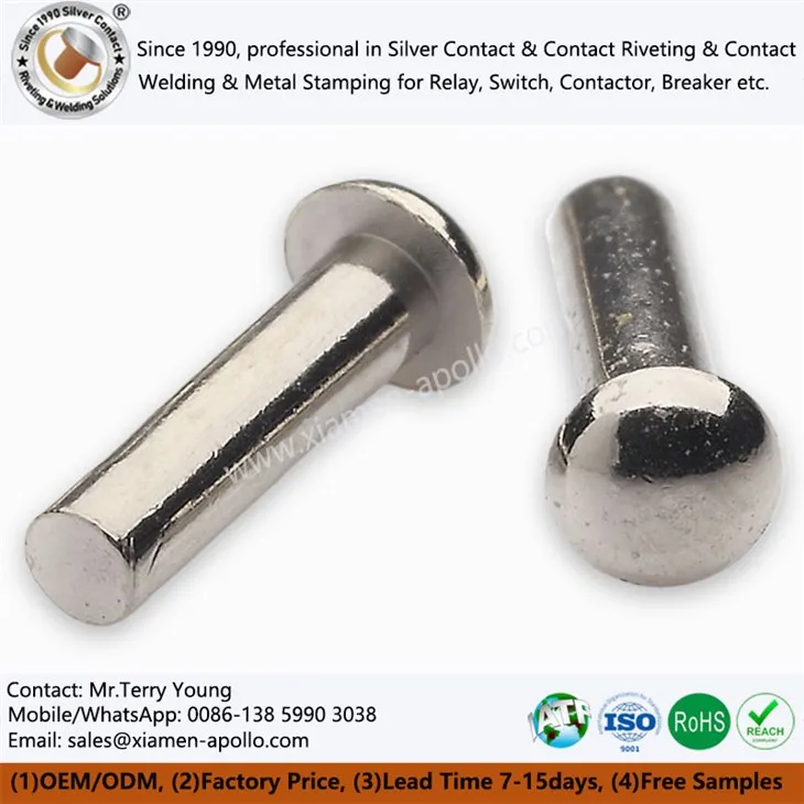 Cysylltiadau copr nicel-plated