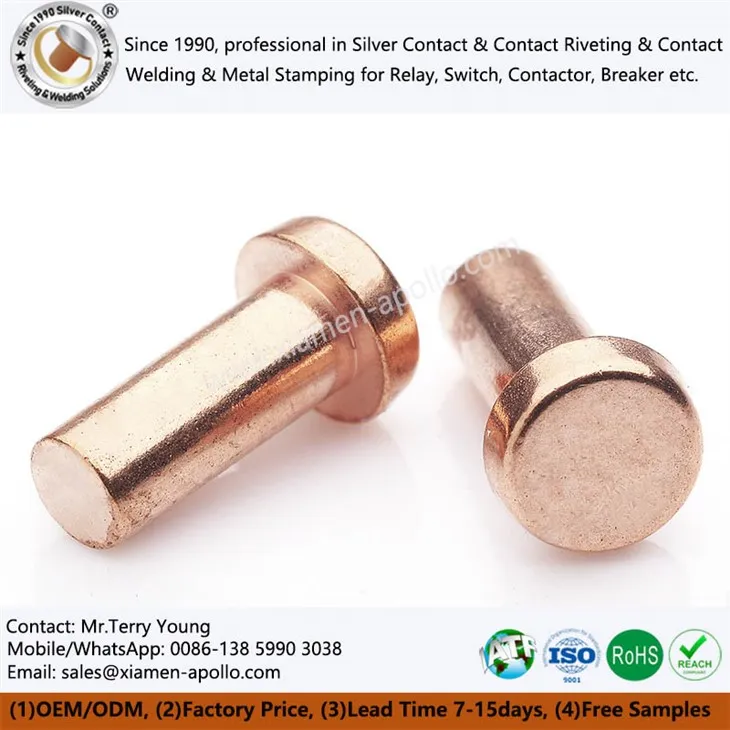 Cysylltiadau trydanol copr pur