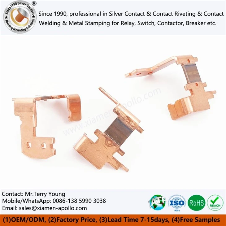 Magnetic holding relay shunt stamping parts Magnetic holding relay shunt stamping parts