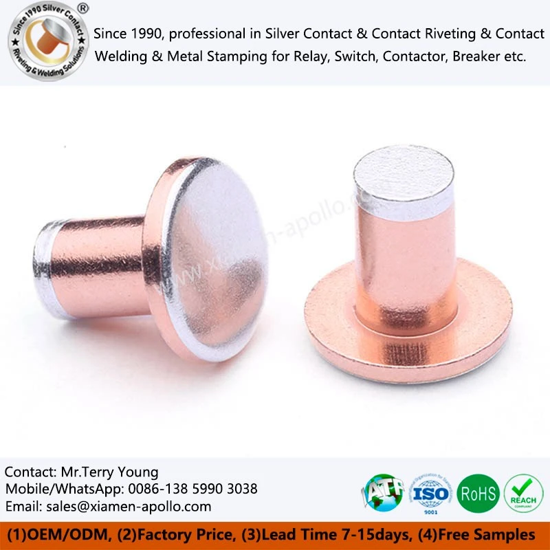 Tri Metal Contact Rivets Tri Metal Contact Rivets
